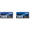 Brother TN2420 Toner Originale, Alta Capacità, fino a 3000 Pagine, Colore Nero & TN2410 Toner Originale Capacità Standard, fino a 1200 Pagine,Nero