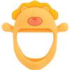 Nuby Guanto da dentizione da polso in silicone, anello massaggiagengive, 3+ mesi, leone