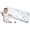Medi Partners Lenzuola Lettino Neonato 70x140-100% Cotone Lenzuolo con Angoli Culla Coprimaterasso fitted Materassino Sheet Letto Bambino Lenzuolino (Oceano)