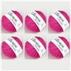 MARUSSIA Lillemor by Permin - 6 gomitoli di lana merino biologica per bambini, bambini e adulti (15 rosa caldo)
