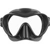 CRESSI F1 - Maschera o Combo Set Maschera Frameless & Snorkel Dry Argento, nero