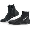 SEAC Regular, Calzari da Subacquea in Neoprene 5 mm con Suola Semi Rigid XL Nero