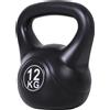 HOMCOM Kettlebell 4/6/8/10/12kg per Sport e Fitness con Base Piatta e Impu 12 kg