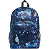 Invicta Zaino Scuola Strong, Doppio Scomparto con Tasca Porta PC, Tasca Port Blu