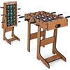 COSTWAY Calcio Balilla Professionale, Calcetto Balilla da Tavol Stile 2 Naturale