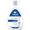 SANITEC igiene sicura Sanitec Total Body, Dermo-Detergente delicato a bassa schiumosi Total Body 500ml