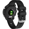YHC Cinturino per Garmin Forerunner 245/645 Music, larghezza 20 mm, per Garmin Nero