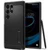 Spigen Custodia Spigen Tough Armor nera per Samsung Galaxy S24 Ultra.