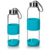 IBILI Borraccia in vetro sky 500 ml azzurra, in borosilicato, riutilizzabile Blu