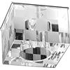 Homemania IT-1026220 Lampada a Soffitto Marta, Cromo, 7 x 7 x 6.7 cm
