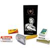Razor Blades Club Rasoio di Sicurezza a Doppio Filo Caesar Gold di Roman Empire Shaving | Rasoio Classico | Safety Razor | Rasoio in Acciaio con Set di 20 Lamette da Barba (Astra-Derby-Shark-Treet)