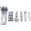 6PACK Kit Riparazione Porta Simplify Bi Pieghevole Include Staffe Perni e Ruota Guida