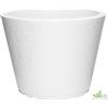 Senza marca,generico 3 PEZZI VASO PER FIORI PIANTE RESINA ANTIURTO TIRSO 40 BIANCO ROTONDO 40XH30CM