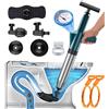 NiC IS COCNG Stura WC, Pompa stura scarichi a Pressione, sturatubi aria compress