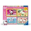 Ravensburger - Hello Kitty 4 X 100 Pezzi Puzzle Bambini 5 Anni In Su Puzzle