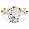 Anello UNISEX Certificato 3,3 Ct Diamante Coltivato in Laboratorio Fidanzamen...