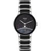 Rado Orologio Rado Centrix Moonphase Limited R30234762 Watch Ceramica Nera Diamanti