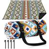 Gucass Coperta Picnic Impermeabile 200 x 200 cm, Boemo Tel 200x200cm Multicolore