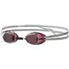 Speedo Unisex Adulto Swedish Mirror Occhialini, Bianco/Chrome 46/22 Fumo/Argento