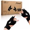 Mylivell Guanti Torcia LED Mani Libere, Attrezzo Luminoso Regalo Uomo Originale
