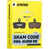 Alphatrail Performance Pastiglie freno per SRAM Code R RSC DB8 e Guide RE G2 | Organico | 1