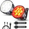 Mohard 1200mAh Luci Bicicletta LED, 800Lumen 8+12 modalità & USB Ricaricabile Lu