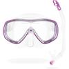 CRESSI Ondina Jr + Top Combo - Combo Set Junior Maschera Subacq Trasparente/Rosa