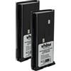 vhbw 2x Batteria per Kenwood TK-2307 TK-260G TK-2107 TK-250 TK-260 2000mAh 7,2V