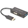 ‎DIGITUS DIGITUS DisplayPort Graphics Adapter DP to DVI-D + HDMI + VGA 4K Ultra HD 30Hz B