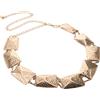 Cintura Catena Piramidale Accessori Per Cinture Metallo Vita Dorata