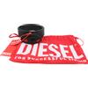 DIESEL B-1DR W Rev II Cintura Donna 85 CM Pelle Nera Doppia Fibbia A Pressione