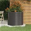 vidaXL Vaso Giardino Acciaio Verniciato Polvere 80x80x68 cm Antracite
