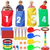 POWLYB Set di Giochi da Esterno per Bambini, Giochi da Giardino per Feste di Com