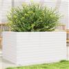 vidaXL Fioriera da Giardino Bianca 90x60x46 cm Legno Massello di Pino