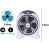 Nataluna VENTILATORE da tavolo 220V 45w silenzioso 3 velocità orientabile