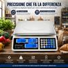 Vetrineinrete Bilancia digitale 40 kg per uso domes elettronica max 40 kg 6 display