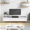 vidaXL Mobile Porta TV Bianco 150x30x44,5 cm in Legno Multistrato