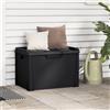 vidaXL Baule da Giardino Antracite 125 L in PP