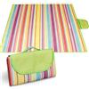 JRTYMLU Coperta Pic Nic Impermeabile 200 x 200cm,Telo Picnic Impermeabile Color
