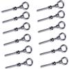 EFUTURETIME 12 x Golfari Bullone a Occhiello M6 x 60 mm Bulloni di Vite Me