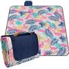 PERLETTI Coperta Pic Nic Impermeabile Adulto 200x200 - Telo Picnic Grande per Fam Giungla