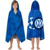 Get Trend Inter Milan F.C Incappucciato Asciugamani Bagno Bamb 125x75cm Marina Inter Milan