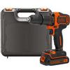 BLACK+DECKER Trapano a percussione a batteria da 18V, 1 Batteria Con Percussione