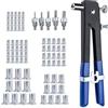 BES Rivettatrice a Mano per Inserti Filettati M3 M4 M5 M6 M8 Kit 86 Pezzi Valigetta