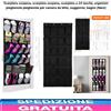 Porta Scarpe da Appendere,Scarpiera per Porta da Appendere,24 Tasche, Organizer
