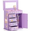Redcoutt Portagioie per Bambine - Carillon per Bambine con Principessa, co Viola