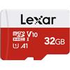 Lexar MICRO SD 32 GB SCHEDA MICRO SD 100 MB/S RICARICABILE MEMORIA 32GB AD ALTA VELOCI