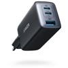 Anker CARICATORE USB C RAPIDO 735 NANO II 65W ALIMENTATORE A 3 PORTE PPS NERO