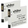 vhbw 2x Batteria per Auerswald COMfortel M-520 M-720 M-710 950mAh 3,7V