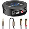 BLACKHORSE RICEVITORE BLUETOOTH 5.2 HIFI ADATTATORE BLUETOOTH AUX STEREO CASA AUDIO WIRELES